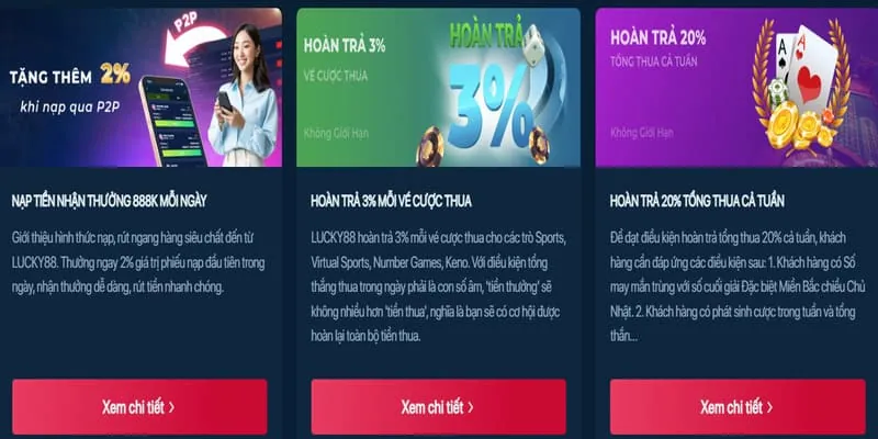 Chương trình hoàn trả hàng ngày/tuần tại AW8 Bet
